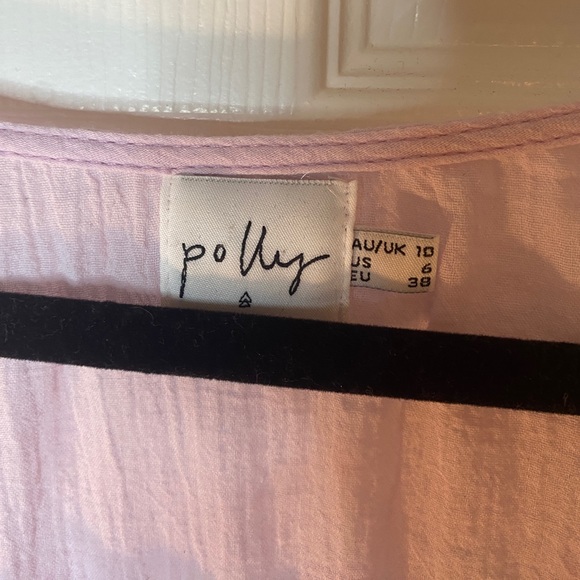 Princess Polly peasant crop smocked long sleeve blouse - Picture 2 of 2